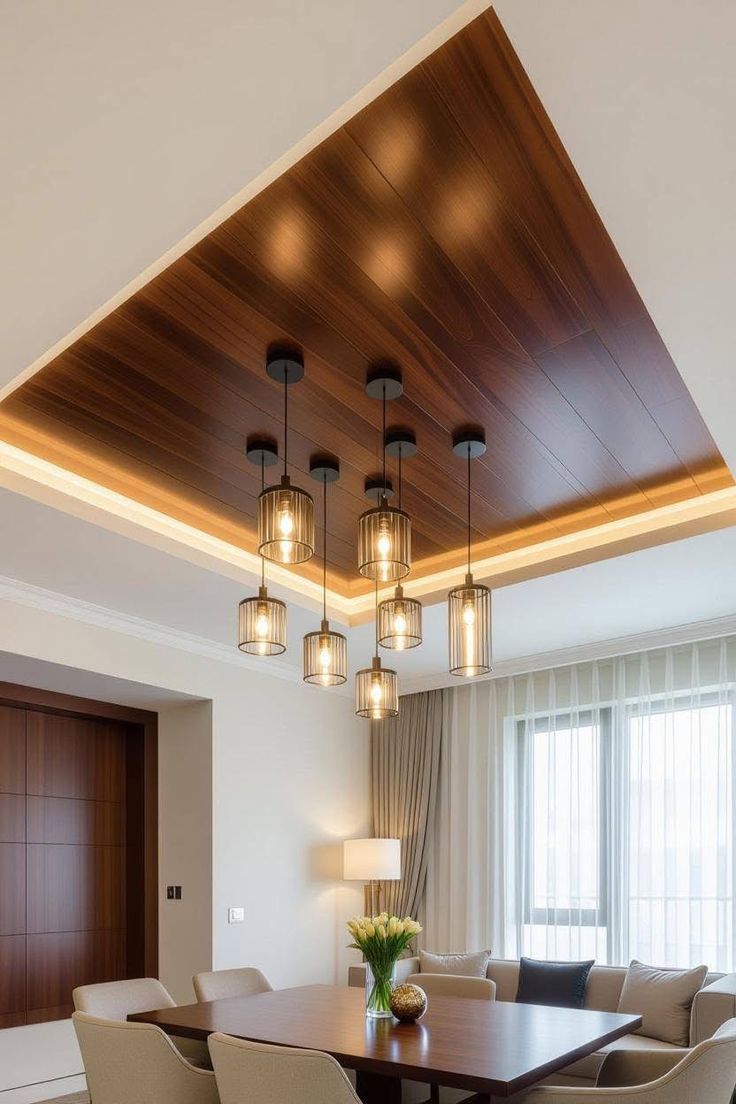 Warm contemporary interior detail